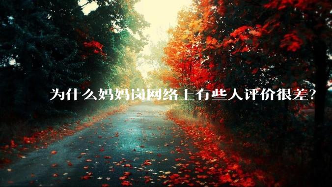 为什么妈妈岗网络上有些人评价很差？